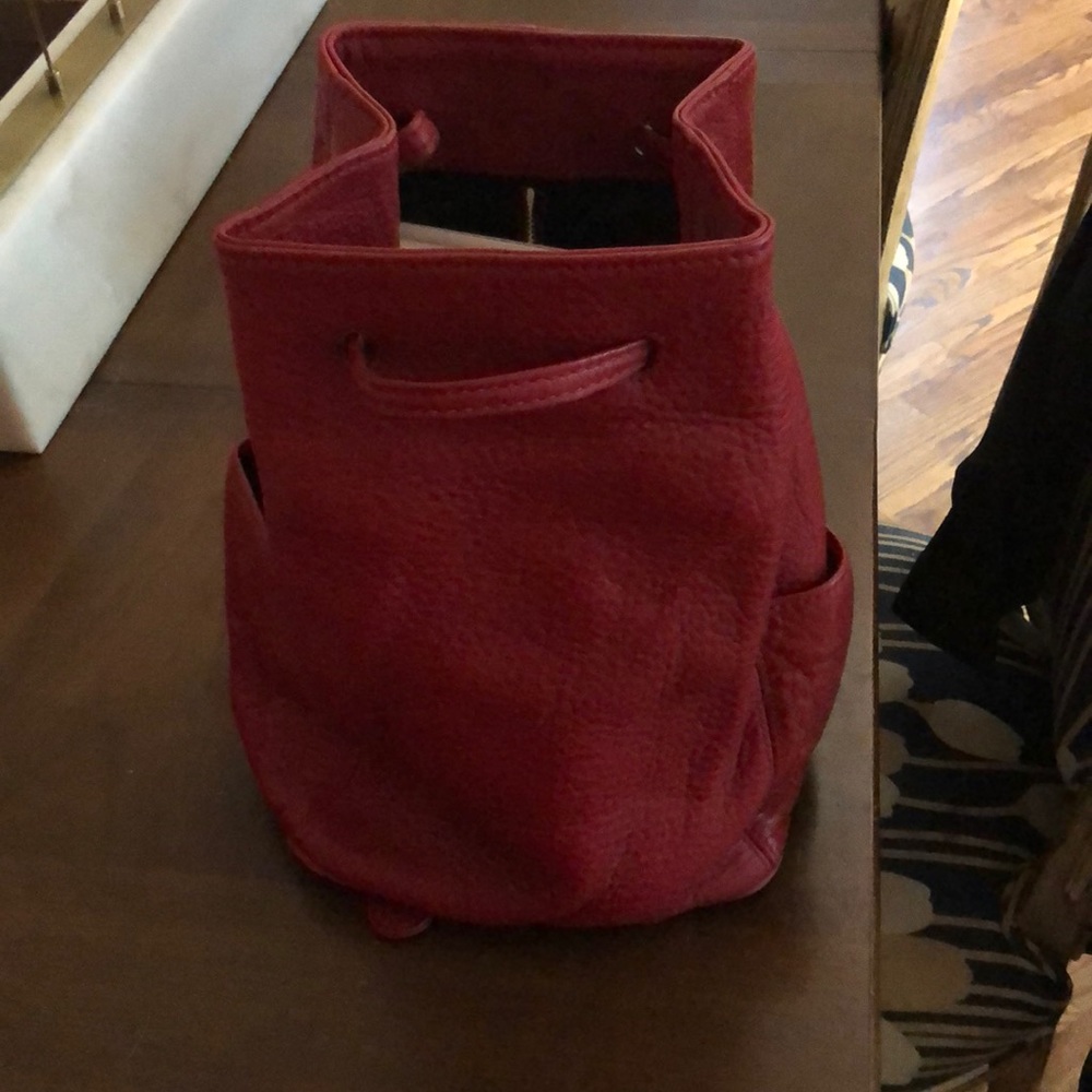 Leather backpack